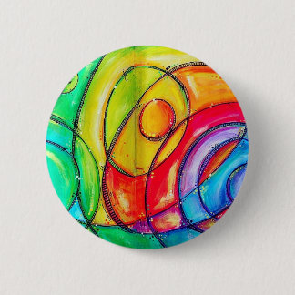 Abstract Circles 6 Cm Round Badge