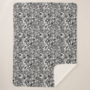 abstract circles blanket
