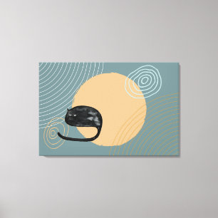 Abstract circles Cat5 Canvas Print