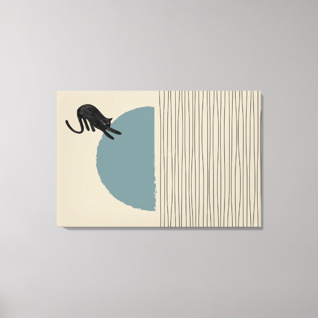 Abstract circles Cat 3 Canvas Print (Front)