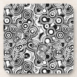 abstract circles coaster set
