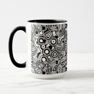 abstract circles coffee mug