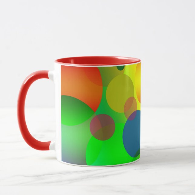 ABSTRACT CIRCLES COFFEE MUG (Left)