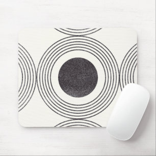 Abstract circles composition mouse pad