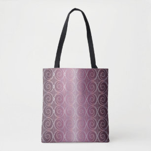 Abstract Circles japanese purple pattern. Tote Bag