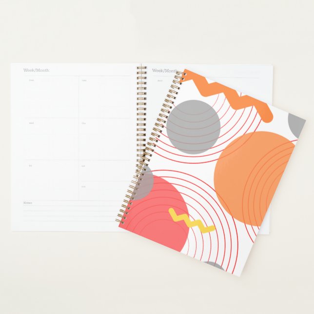 Abstract circles lines planner (Display)