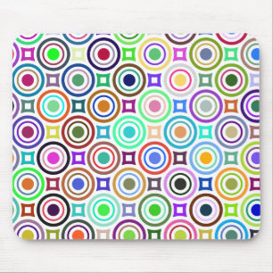 Abstract circles mouse pad