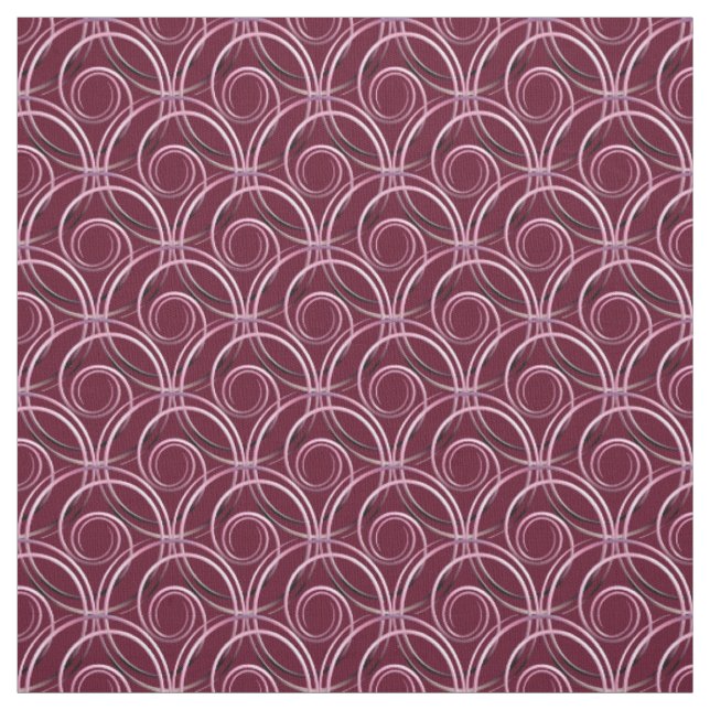 Abstract circles pattern fabric (Swatch)