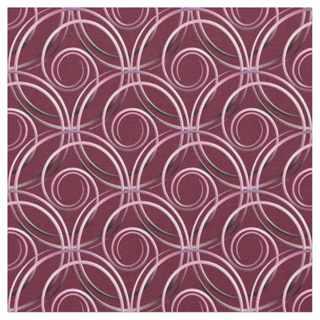 Abstract circles pattern fabric (Close Up)