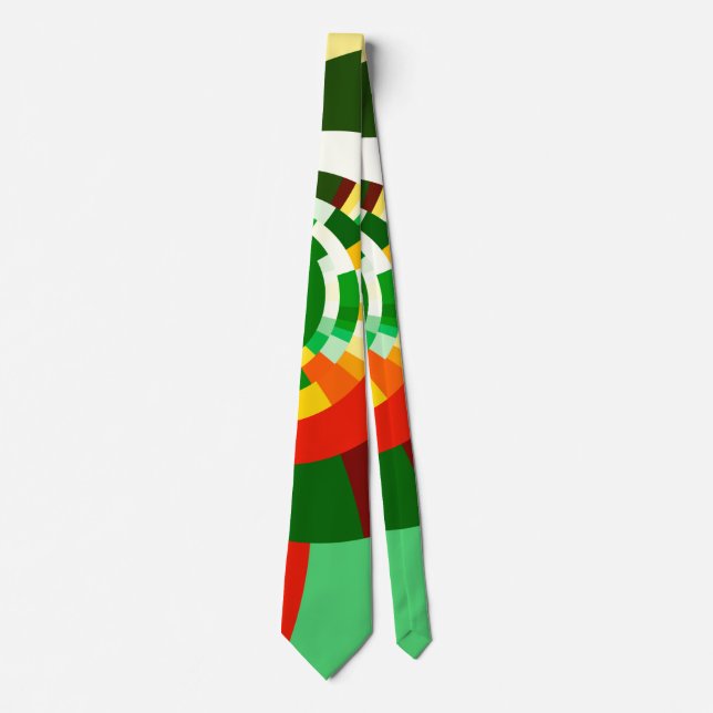 Abstract circles pattern tie (Front)