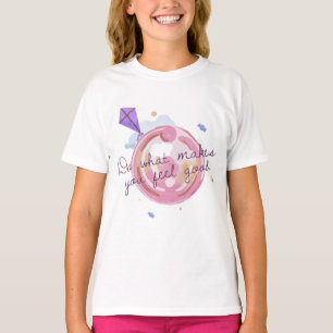 Abstract Circles Quote Watercolor Pink T-Shirt