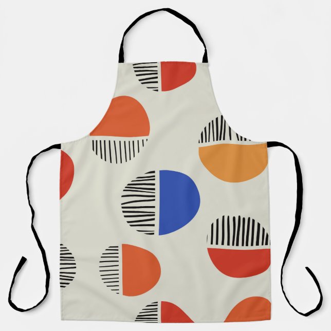 Abstract circles seamless pattern,background with  apron (Front)
