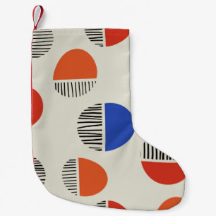 Abstract circles seamless pattern,background with  small christmas stocking