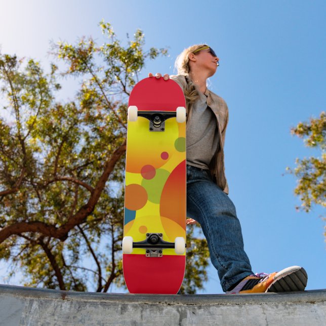 ABSTRACT CIRCLES SKATEBOARD (Outdoor 1)