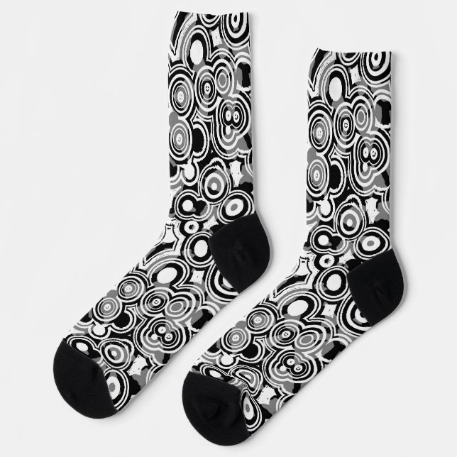 abstract circles socks (Left)