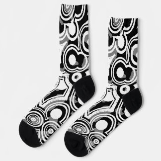 abstract circles socks