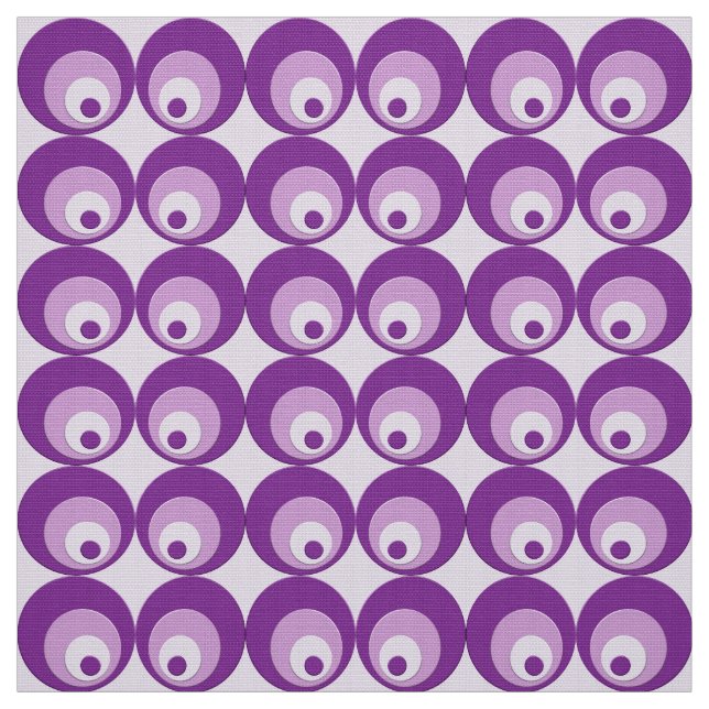 abstract circles violet pattern fabric (Swatch)