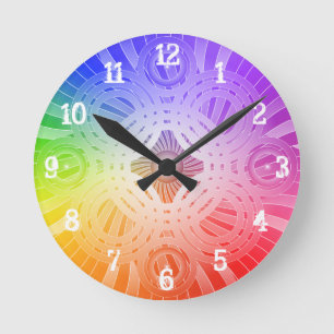 Abstract Circles: Wall Clock