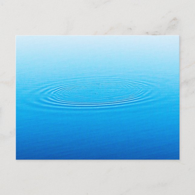 Abstract Circlular Ripple Postcard (Front)