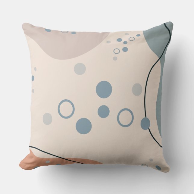 Abstract Circular Harmony Cushion (Front)