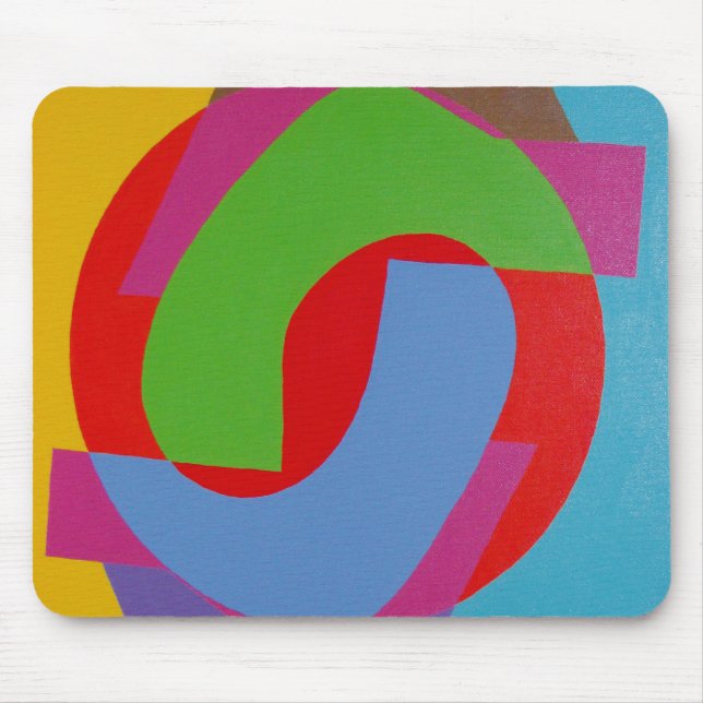 Abstract Circular Pattern Mousepad (Front)