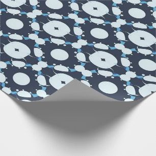 Abstract Circular Pattern with Geometric Elements Wrapping Paper