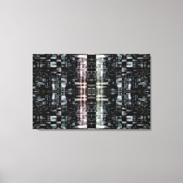 Abstract city at night canvas print (Front)