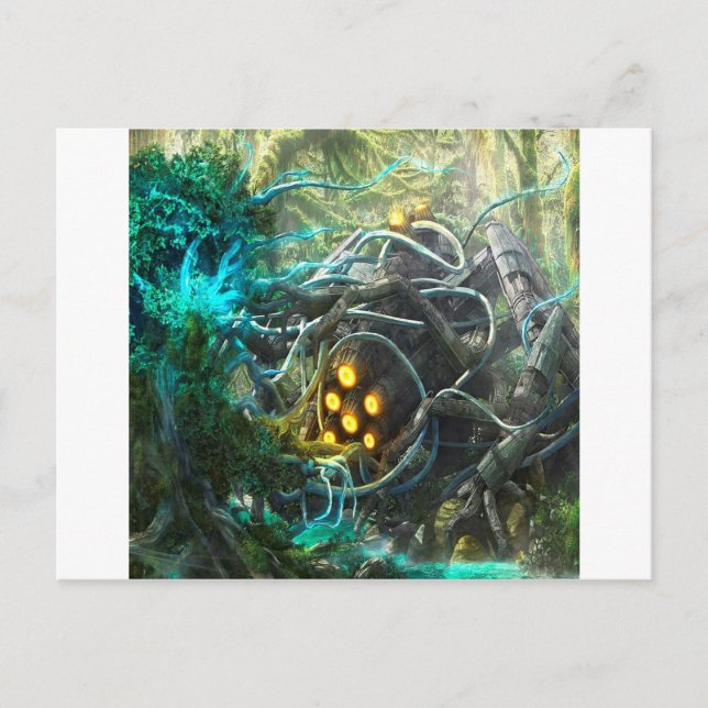 Abstract City Biochemical Postcard (Front)