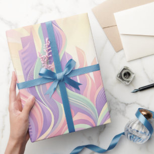 Abstract City Skyline Silhouette Wrapping Paper