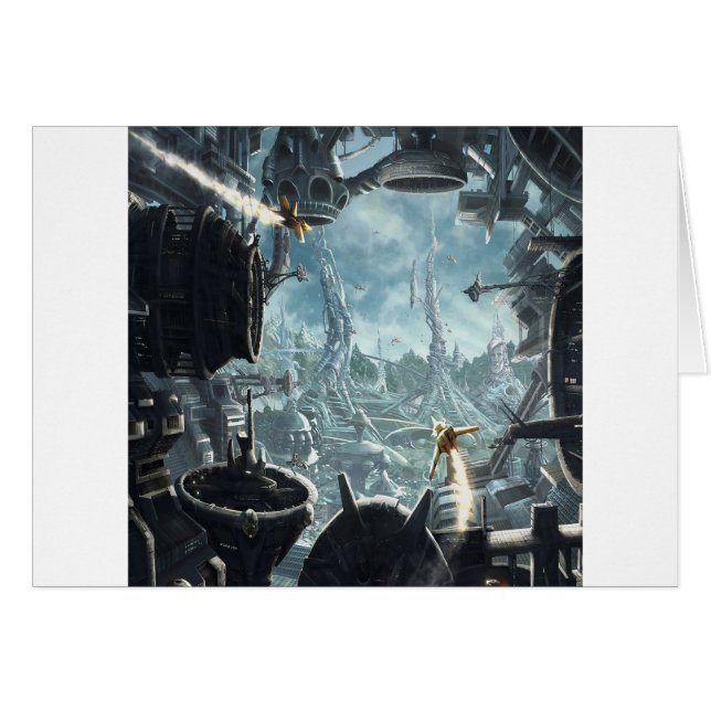 Abstract City Space Station (Front Horizontal)