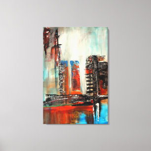 Abstract Cityscape Canvas Print