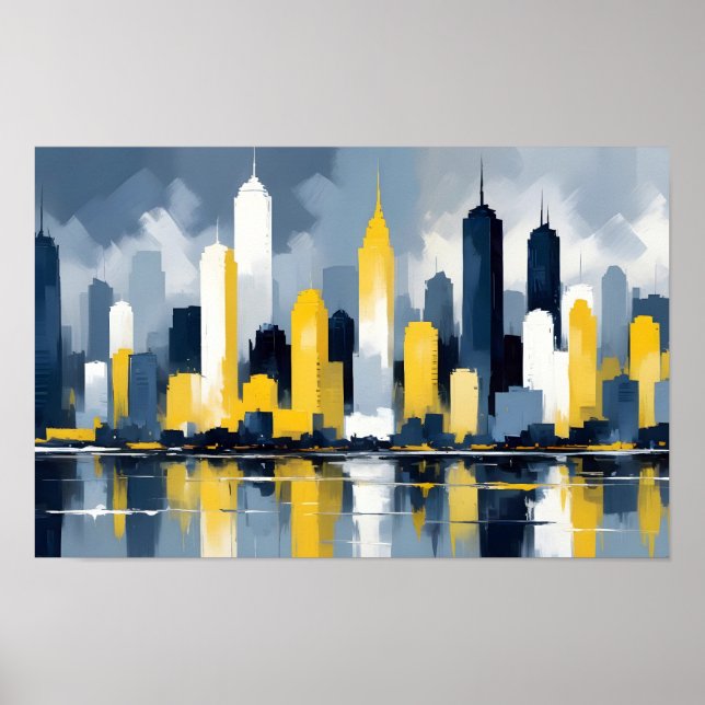 Abstract Cityscape Modern Architecture Background  Poster (Front)
