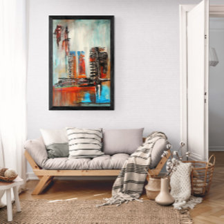 Abstract Cityscape  Poster