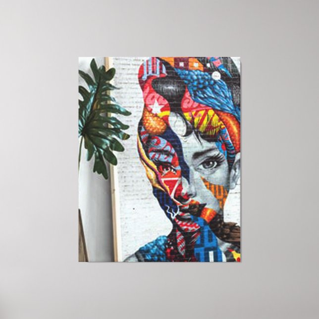 Abstract Classic Art Shape Canvas Print (Front)