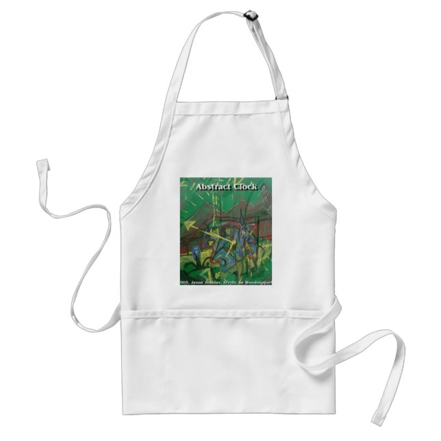 abstract clock standard apron (Front)