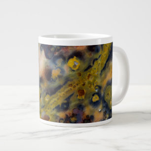 Abstract close up of Ocean Jasper Large Coffee Mug