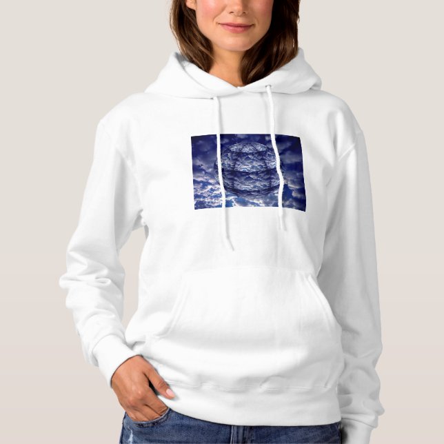 Abstract cloud 3D sphere Hoodie (Front)
