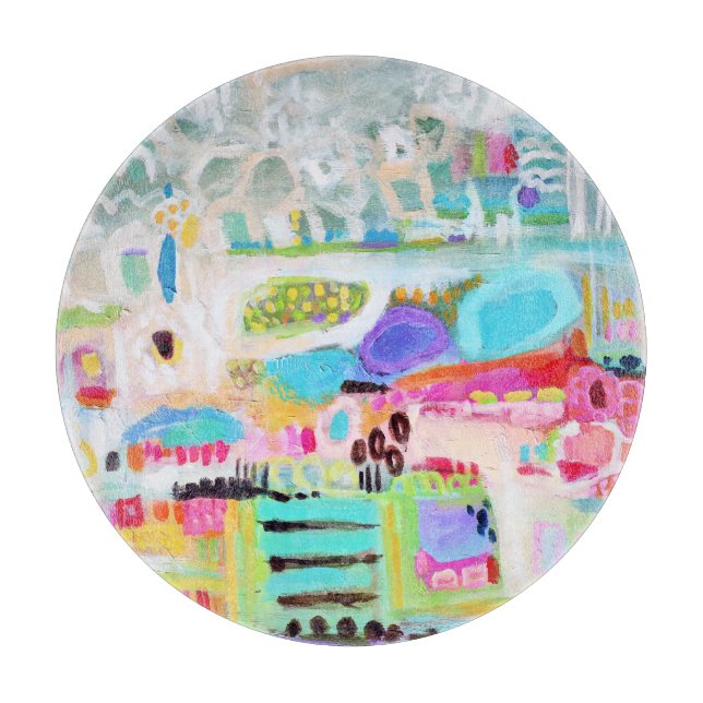 Abstract Clouds Cutting Board (Front)