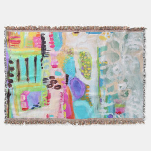 Abstract Clouds Throw Blanket