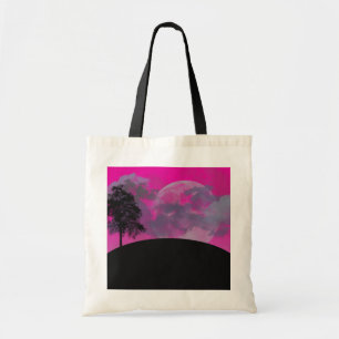 Abstract Cloudy Moon Tote Bag