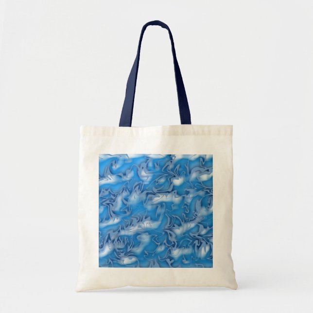 Abstract Cloudy Swirl Tote Bag (Front)