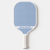 Abstract Coastal Blue Wave Pattern Custom Text