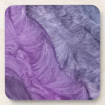 Abstract Coasters - Textured Purple Swirl