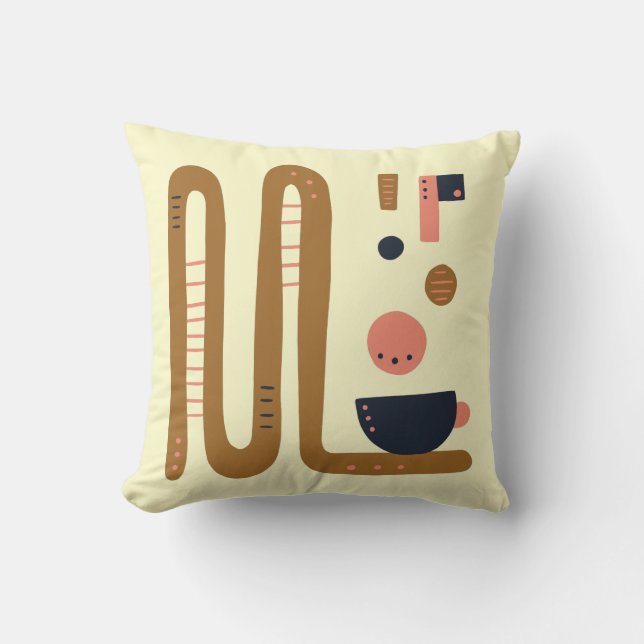 Abstract Coffee Cushion (Front)