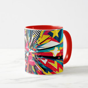abstract coffee mug