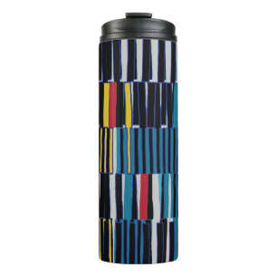 Abstract collage asymmetric pattern. Brush strokes Thermal Tumbler