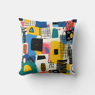 Abstract Collage Cushion