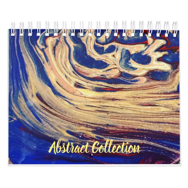 Abstract Collection calendar fluid art paintings (Cover)