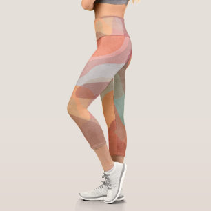 Abstract Color Art Leggings for Expressive Looks