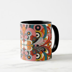 abstract color coffee mug
